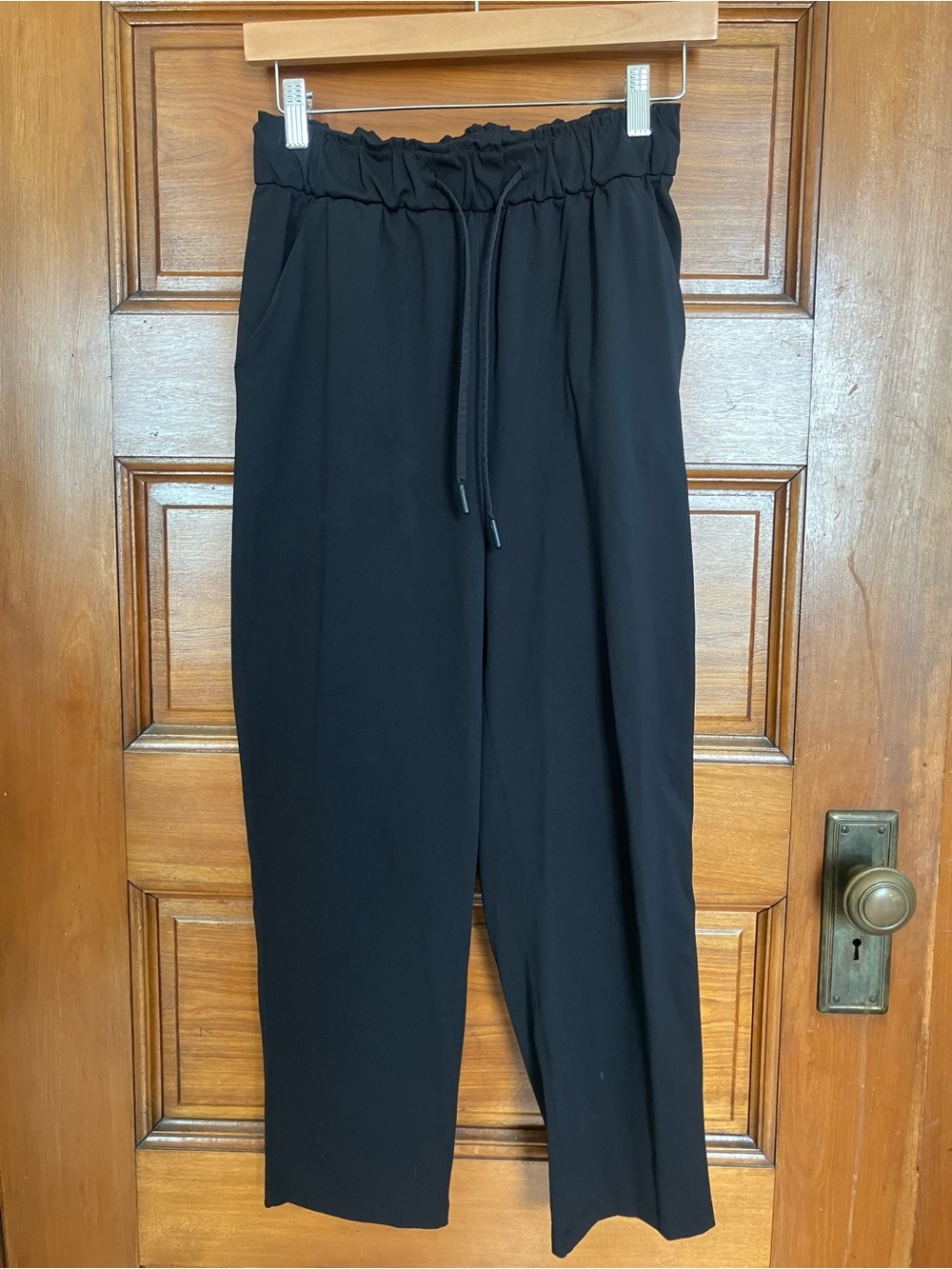 lululemon athletica Black Drawstring Waist Trousers